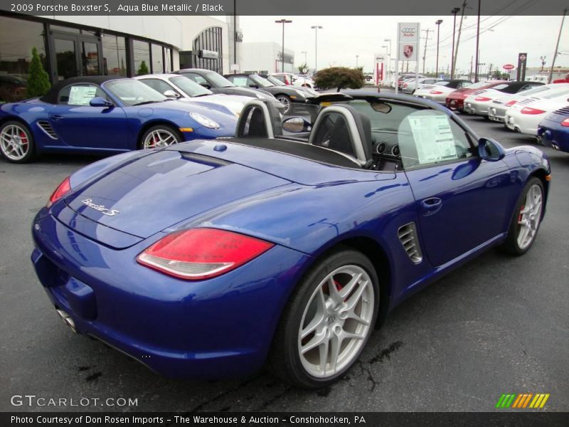 Aqua Blue Metallic / Black 2009 Porsche Boxster S