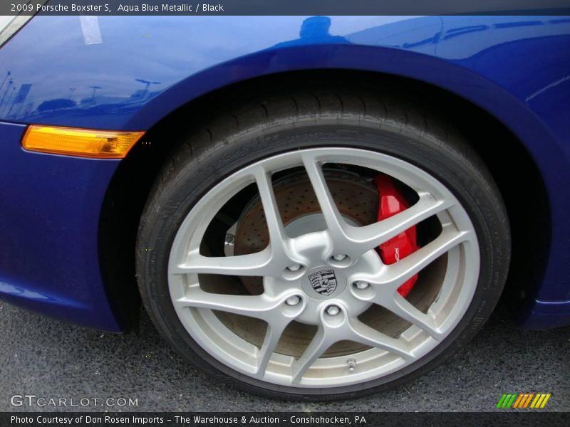 Aqua Blue Metallic / Black 2009 Porsche Boxster S