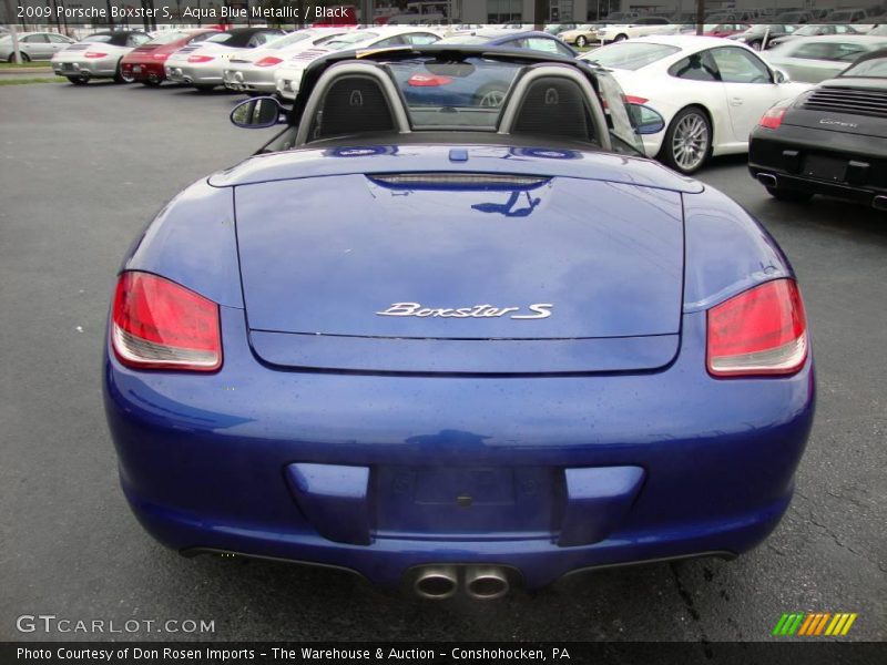 Aqua Blue Metallic / Black 2009 Porsche Boxster S