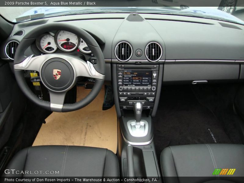 Aqua Blue Metallic / Black 2009 Porsche Boxster S