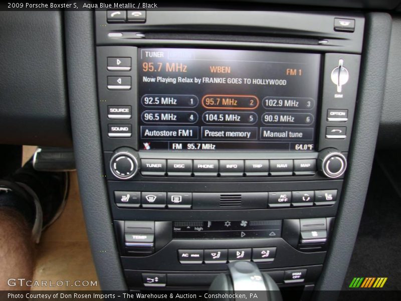 Aqua Blue Metallic / Black 2009 Porsche Boxster S