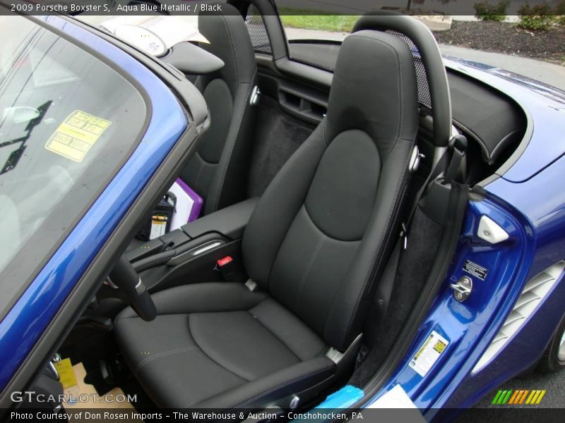 Aqua Blue Metallic / Black 2009 Porsche Boxster S