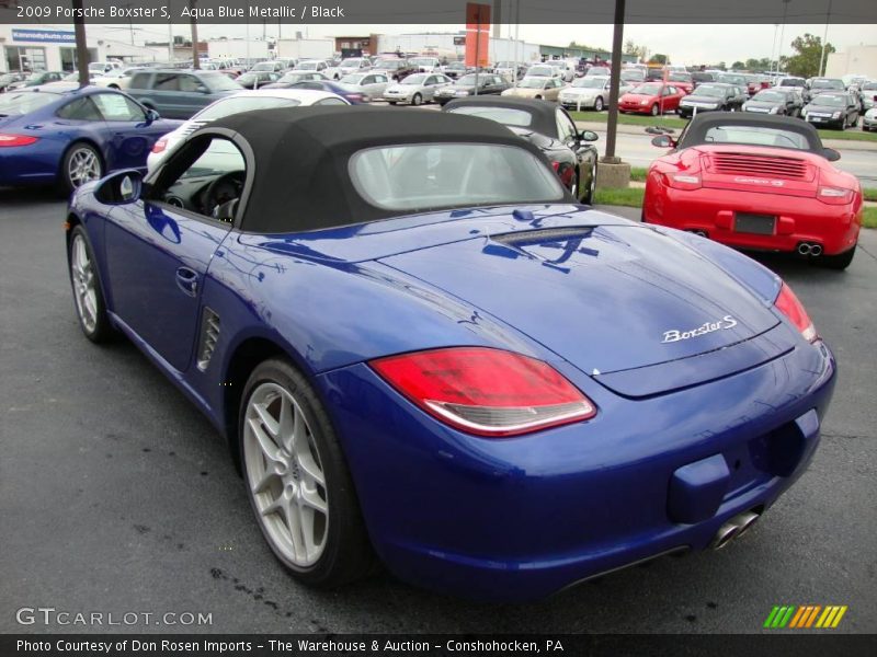 Aqua Blue Metallic / Black 2009 Porsche Boxster S