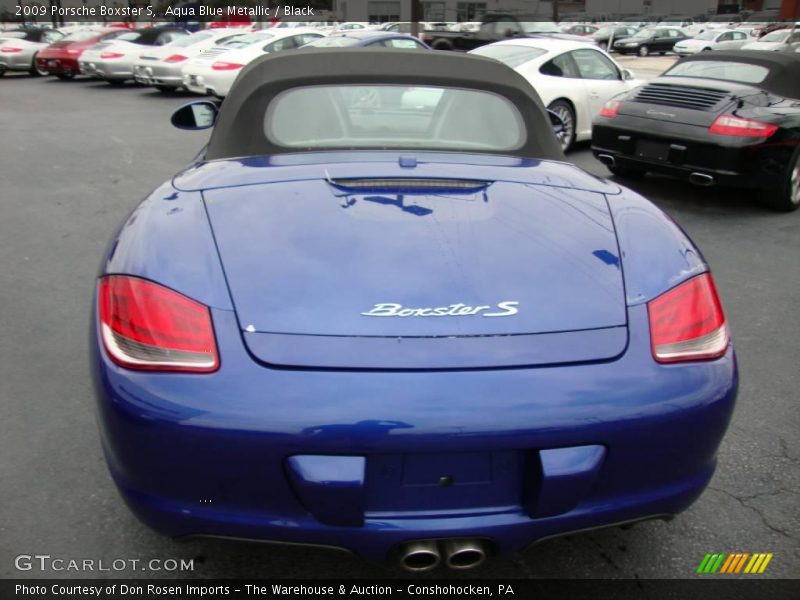 Aqua Blue Metallic / Black 2009 Porsche Boxster S