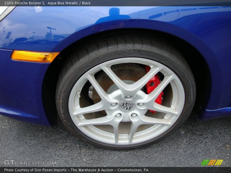 Aqua Blue Metallic / Black 2009 Porsche Boxster S