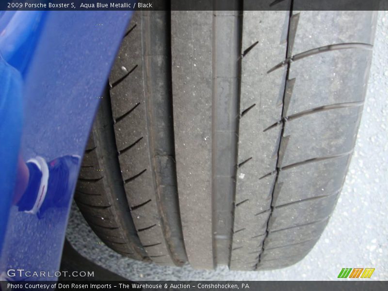 Aqua Blue Metallic / Black 2009 Porsche Boxster S