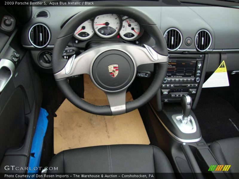 Aqua Blue Metallic / Black 2009 Porsche Boxster S