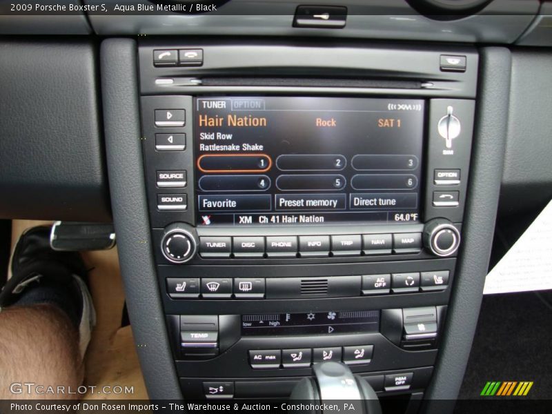 Aqua Blue Metallic / Black 2009 Porsche Boxster S