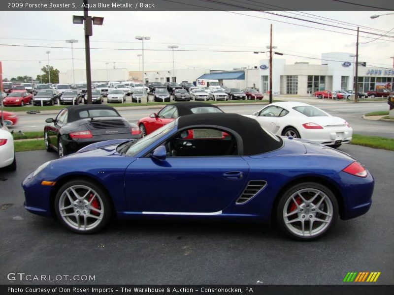 Aqua Blue Metallic / Black 2009 Porsche Boxster S