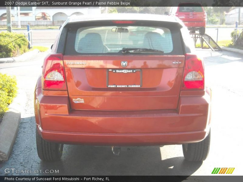 Sunburst Orange Pearl / Pastel Pebble Beige 2007 Dodge Caliber SXT