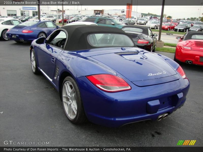 Aqua Blue Metallic / Black 2009 Porsche Boxster S
