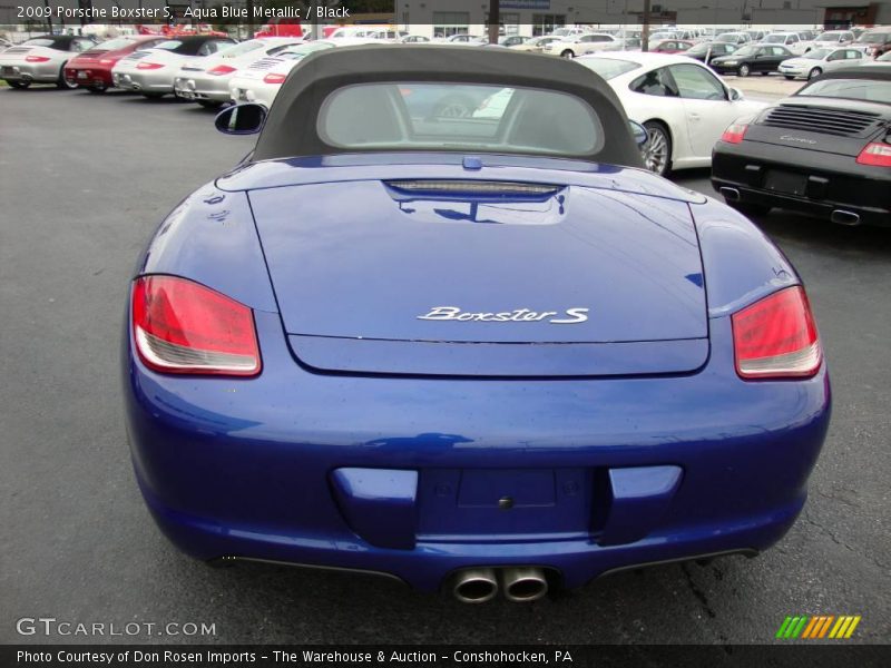 Aqua Blue Metallic / Black 2009 Porsche Boxster S
