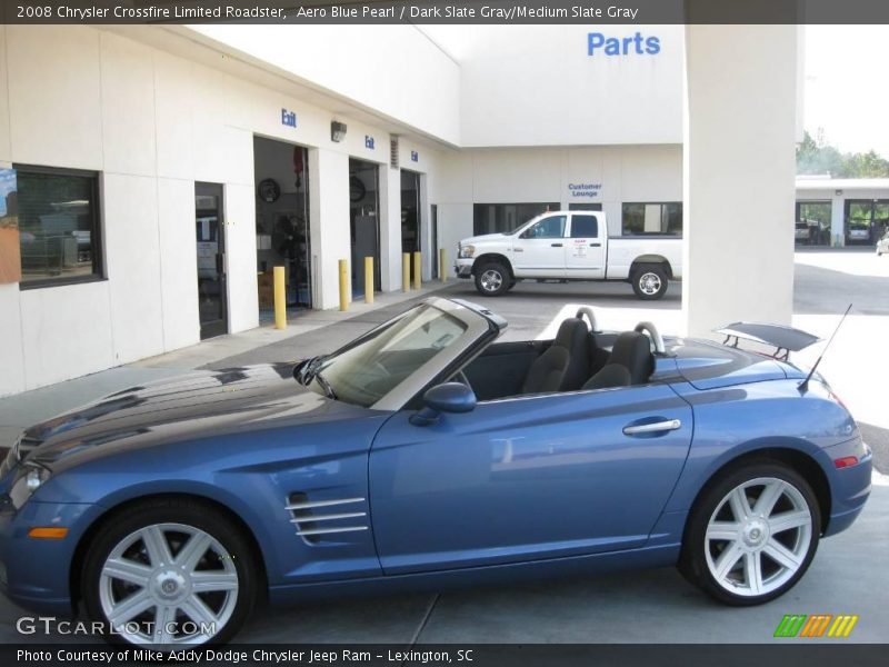 Aero Blue Pearl / Dark Slate Gray/Medium Slate Gray 2008 Chrysler Crossfire Limited Roadster