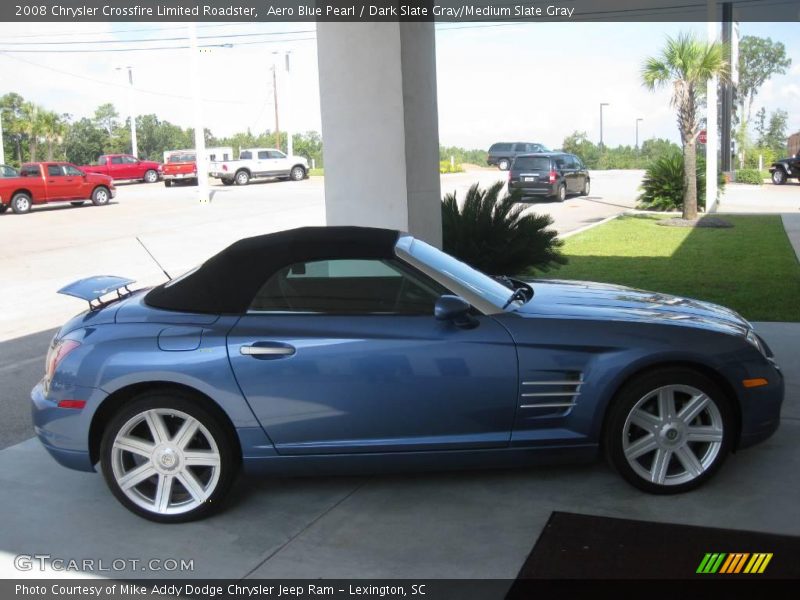 Aero Blue Pearl / Dark Slate Gray/Medium Slate Gray 2008 Chrysler Crossfire Limited Roadster