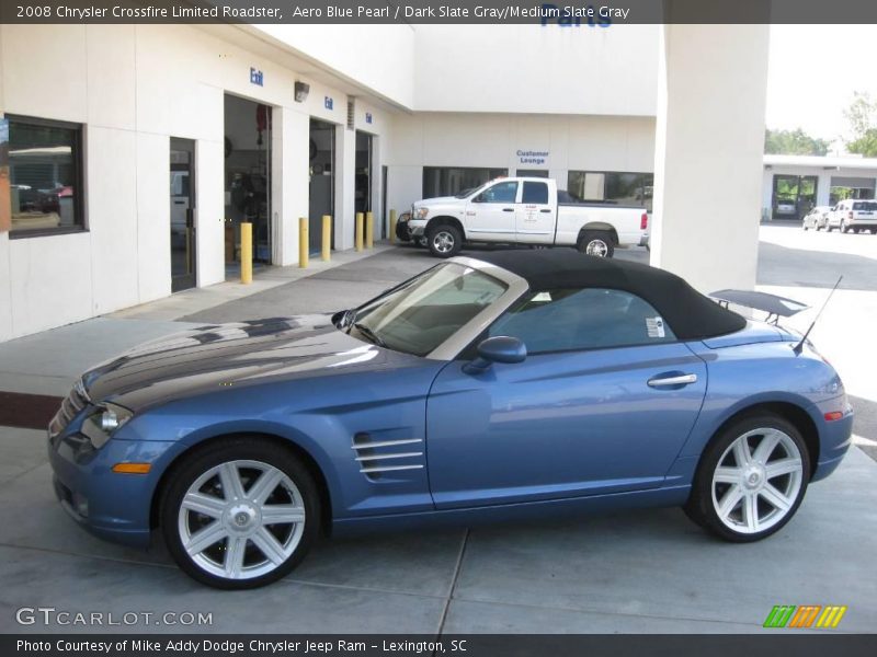 Aero Blue Pearl / Dark Slate Gray/Medium Slate Gray 2008 Chrysler Crossfire Limited Roadster