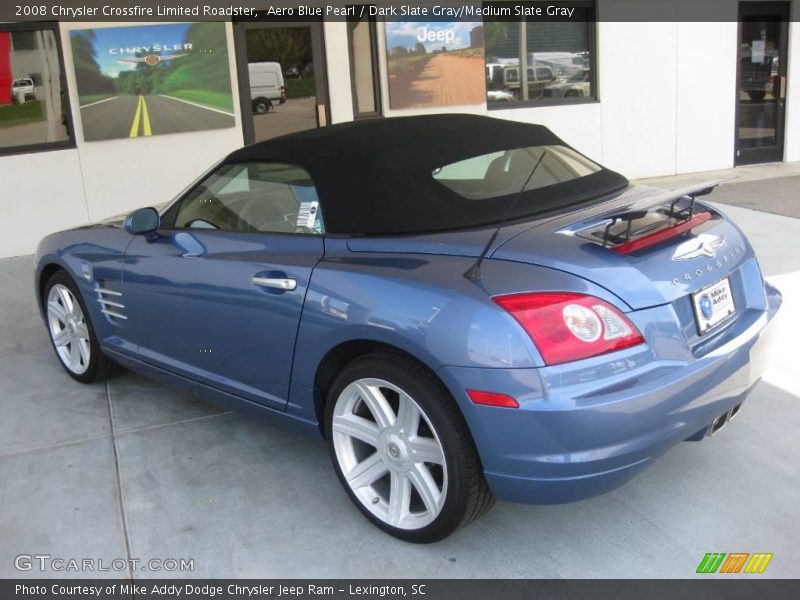 Aero Blue Pearl / Dark Slate Gray/Medium Slate Gray 2008 Chrysler Crossfire Limited Roadster