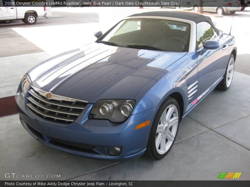 Aero Blue Pearl / Dark Slate Gray/Medium Slate Gray 2008 Chrysler Crossfire Limited Roadster
