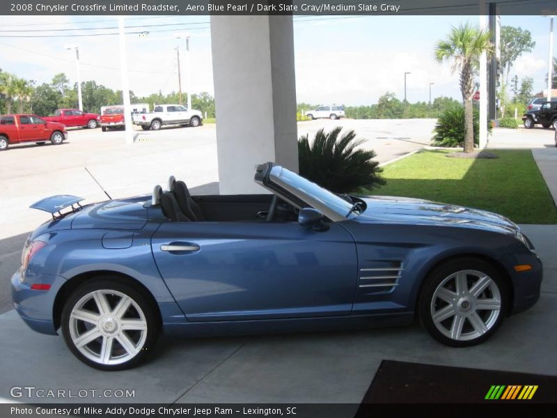 Aero Blue Pearl / Dark Slate Gray/Medium Slate Gray 2008 Chrysler Crossfire Limited Roadster