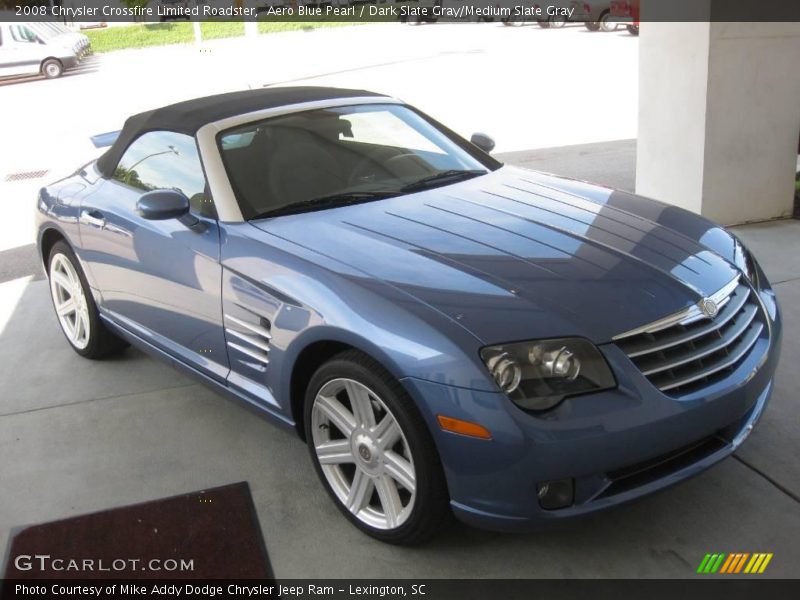 Aero Blue Pearl / Dark Slate Gray/Medium Slate Gray 2008 Chrysler Crossfire Limited Roadster