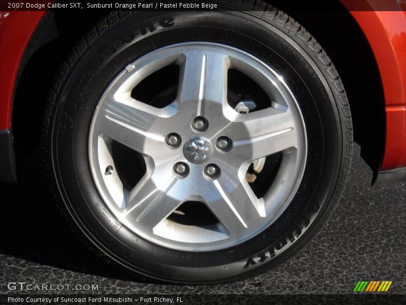 Sunburst Orange Pearl / Pastel Pebble Beige 2007 Dodge Caliber SXT
