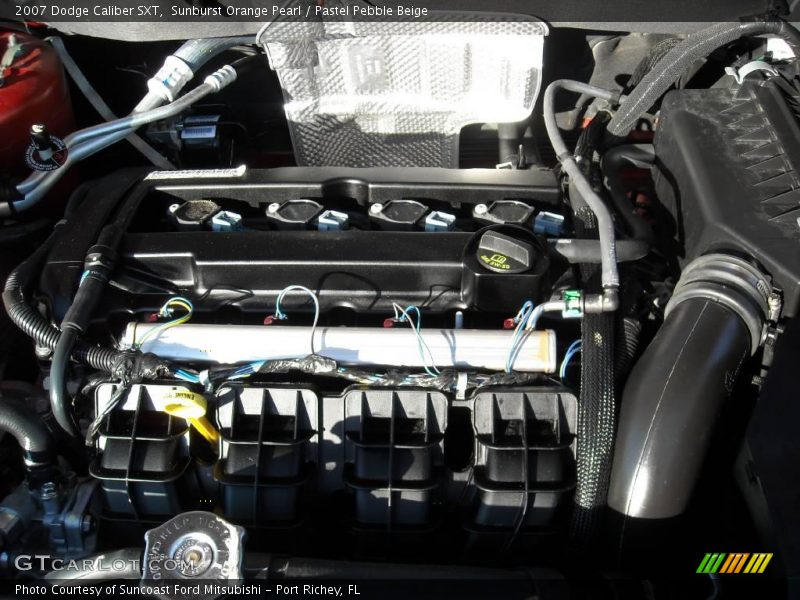 Sunburst Orange Pearl / Pastel Pebble Beige 2007 Dodge Caliber SXT
