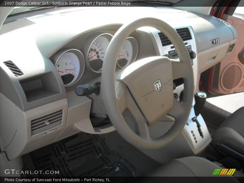 Sunburst Orange Pearl / Pastel Pebble Beige 2007 Dodge Caliber SXT
