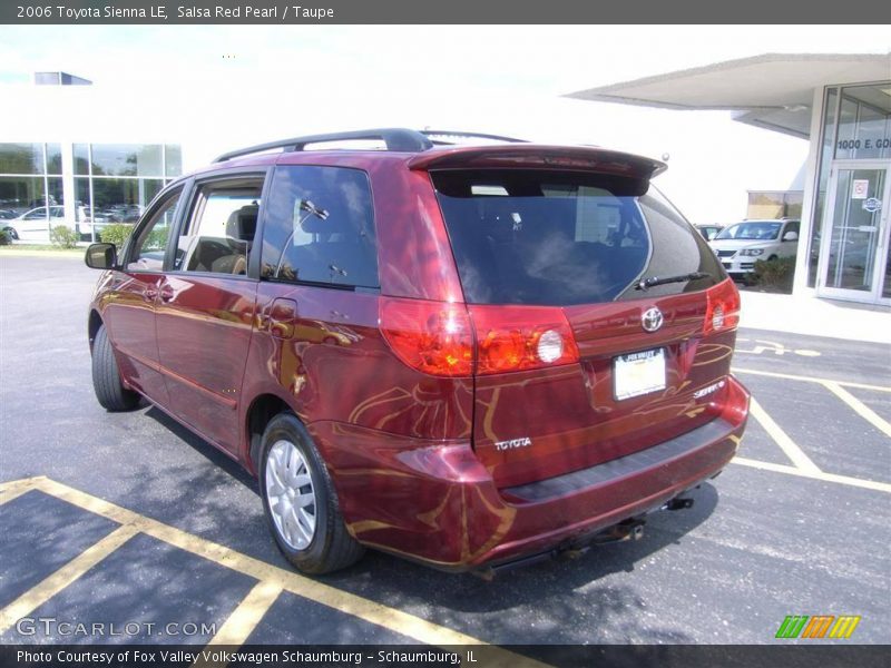 Salsa Red Pearl / Taupe 2006 Toyota Sienna LE