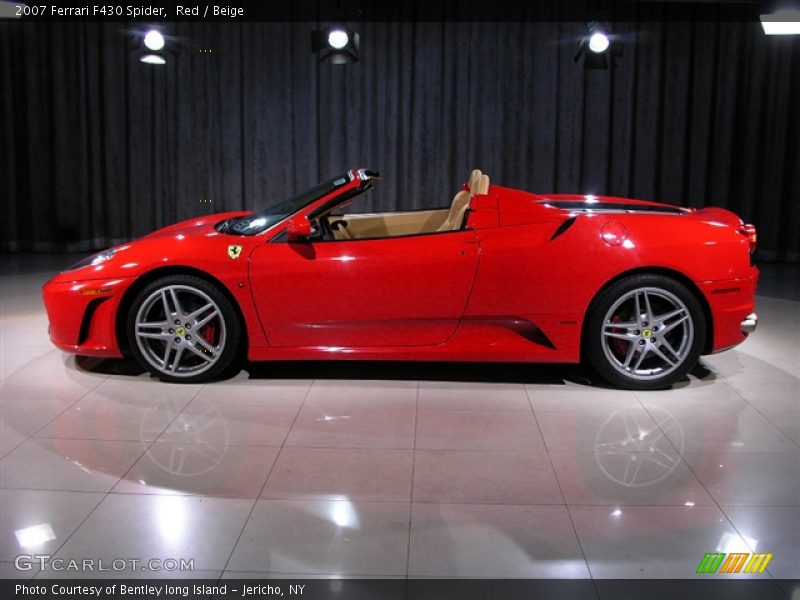 Red / Beige 2007 Ferrari F430 Spider