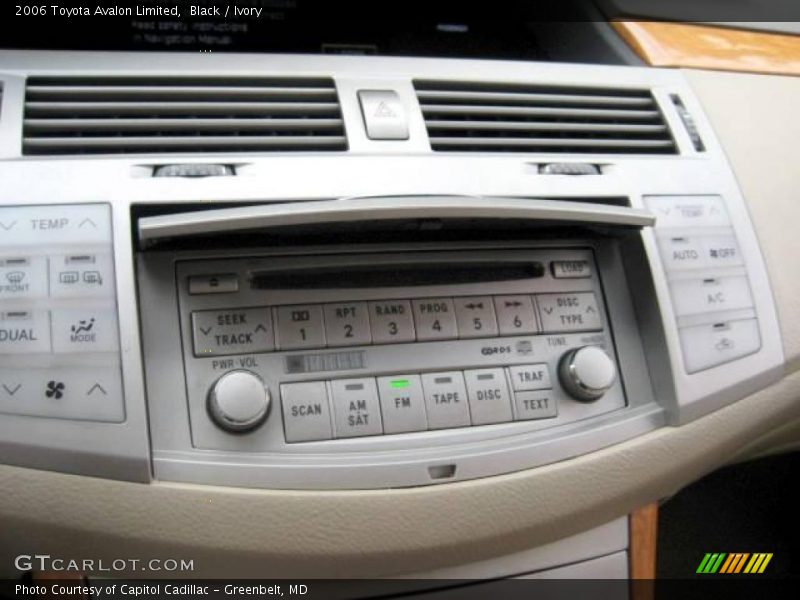 Black / Ivory 2006 Toyota Avalon Limited