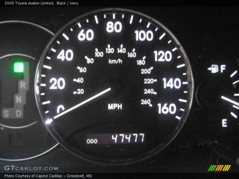 Black / Ivory 2006 Toyota Avalon Limited