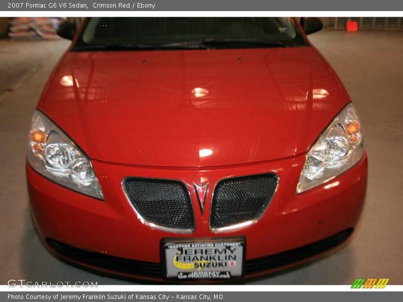 Crimson Red / Ebony 2007 Pontiac G6 V6 Sedan