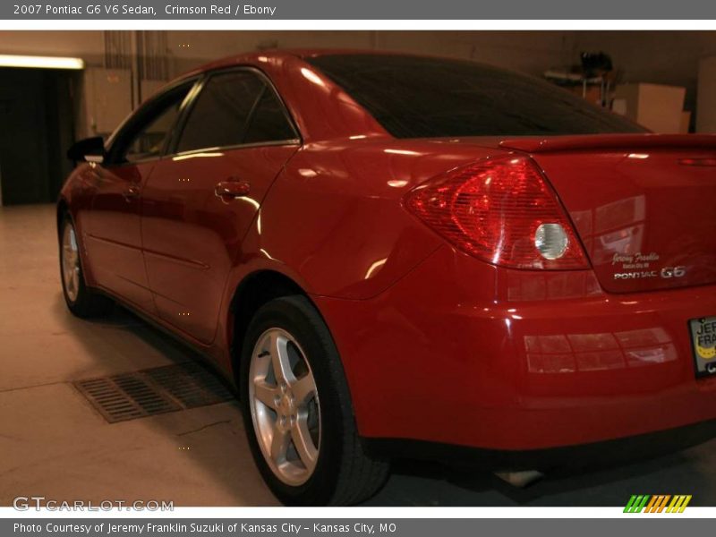 Crimson Red / Ebony 2007 Pontiac G6 V6 Sedan