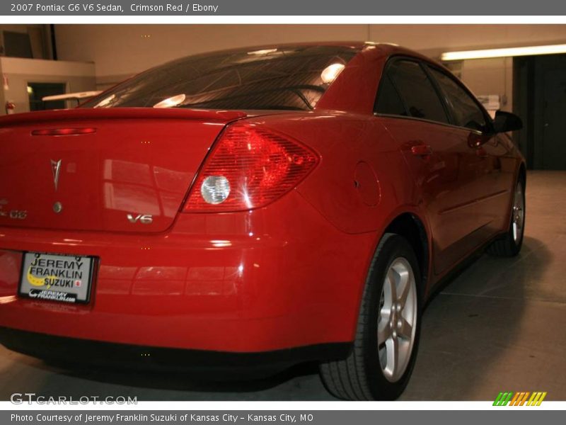 Crimson Red / Ebony 2007 Pontiac G6 V6 Sedan