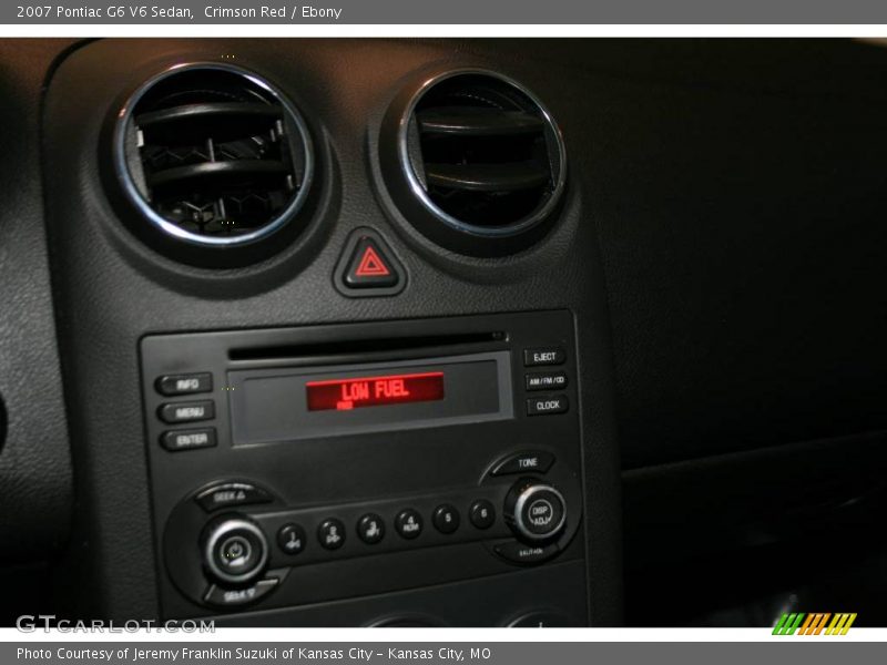 Crimson Red / Ebony 2007 Pontiac G6 V6 Sedan