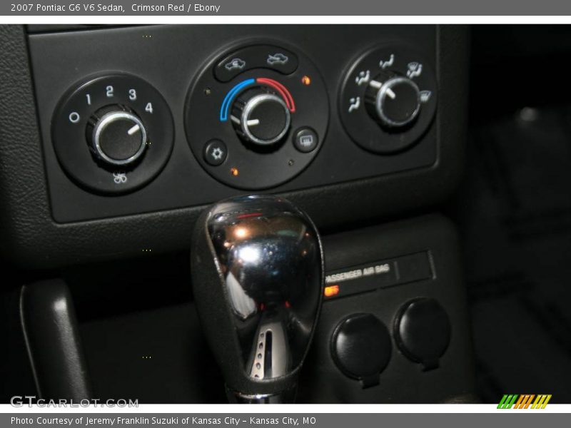 Crimson Red / Ebony 2007 Pontiac G6 V6 Sedan