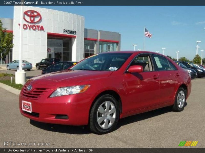 Barcelona Red Metallic / Ash 2007 Toyota Camry LE