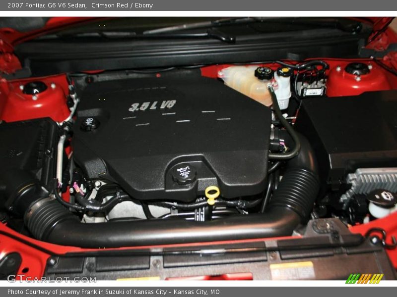 Crimson Red / Ebony 2007 Pontiac G6 V6 Sedan