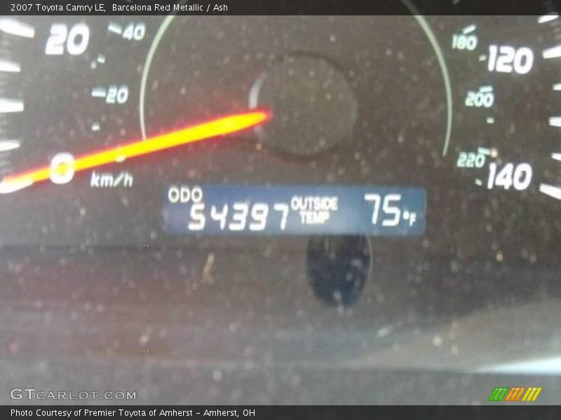 Barcelona Red Metallic / Ash 2007 Toyota Camry LE