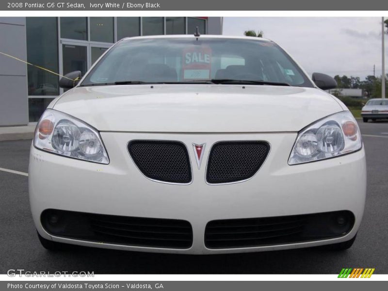 Ivory White / Ebony Black 2008 Pontiac G6 GT Sedan