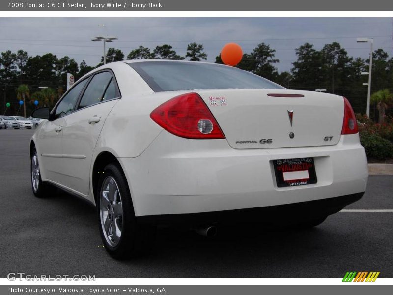 Ivory White / Ebony Black 2008 Pontiac G6 GT Sedan