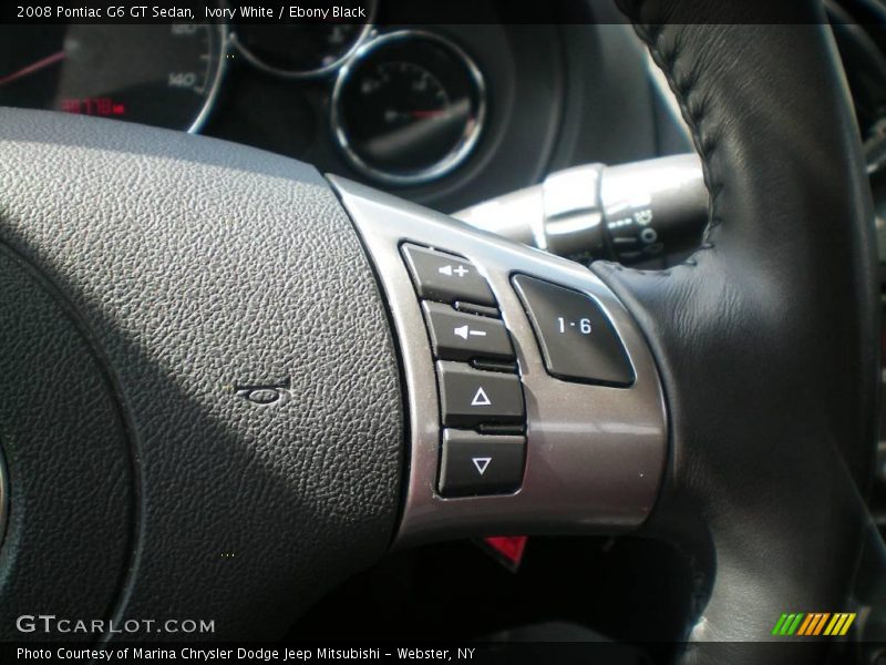 Ivory White / Ebony Black 2008 Pontiac G6 GT Sedan