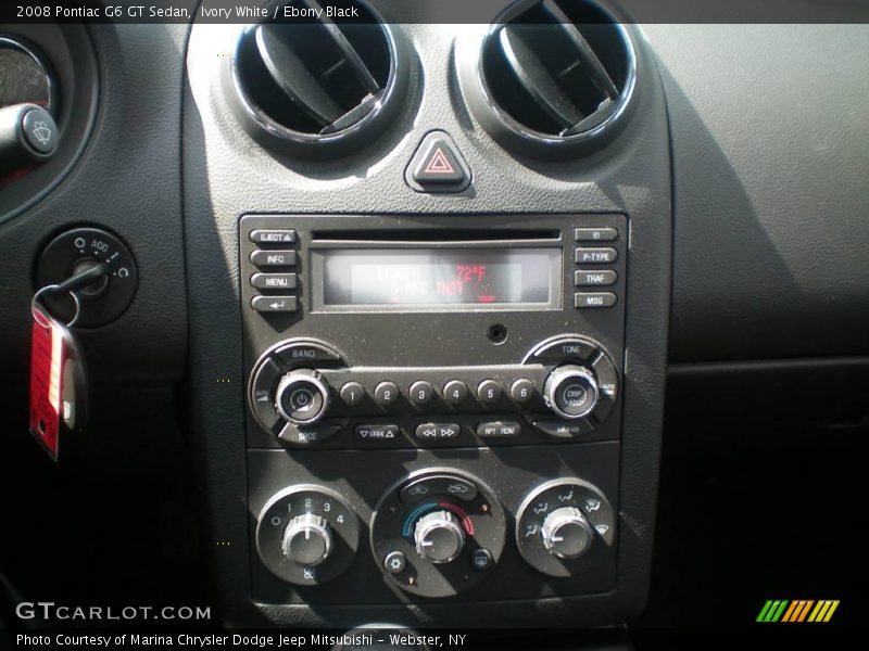 Ivory White / Ebony Black 2008 Pontiac G6 GT Sedan
