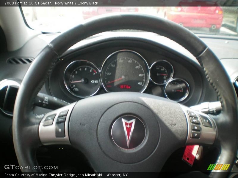 Ivory White / Ebony Black 2008 Pontiac G6 GT Sedan