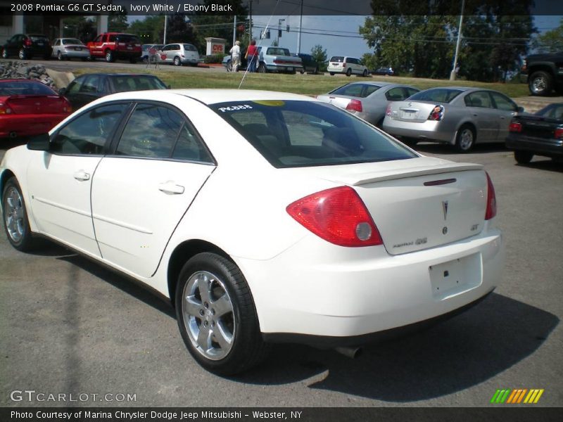 Ivory White / Ebony Black 2008 Pontiac G6 GT Sedan