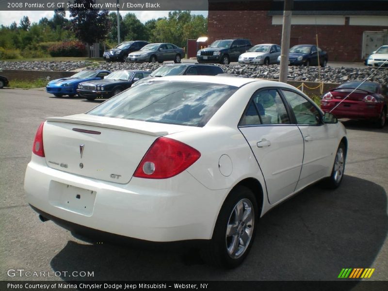 Ivory White / Ebony Black 2008 Pontiac G6 GT Sedan