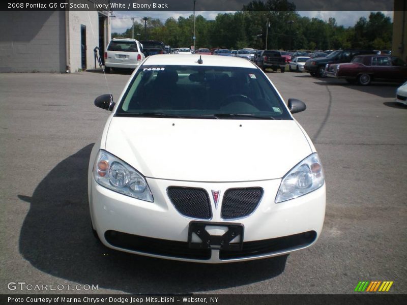 Ivory White / Ebony Black 2008 Pontiac G6 GT Sedan