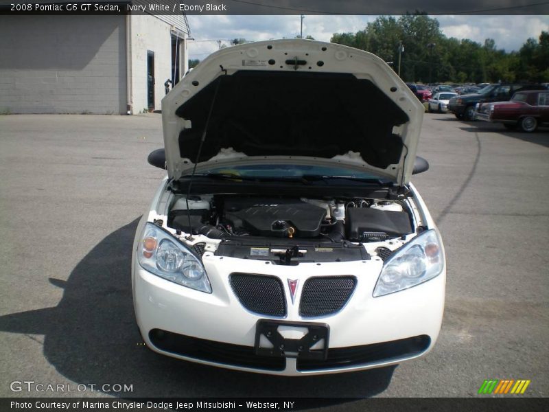 Ivory White / Ebony Black 2008 Pontiac G6 GT Sedan