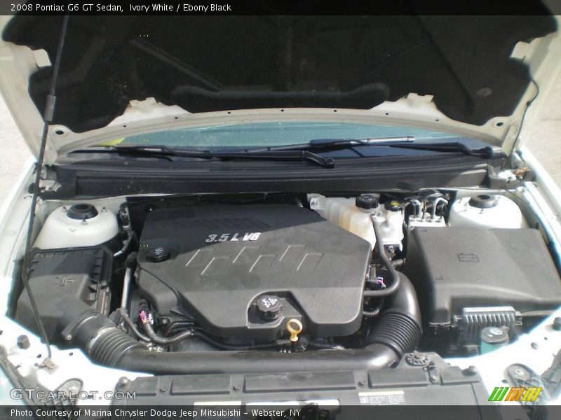Ivory White / Ebony Black 2008 Pontiac G6 GT Sedan