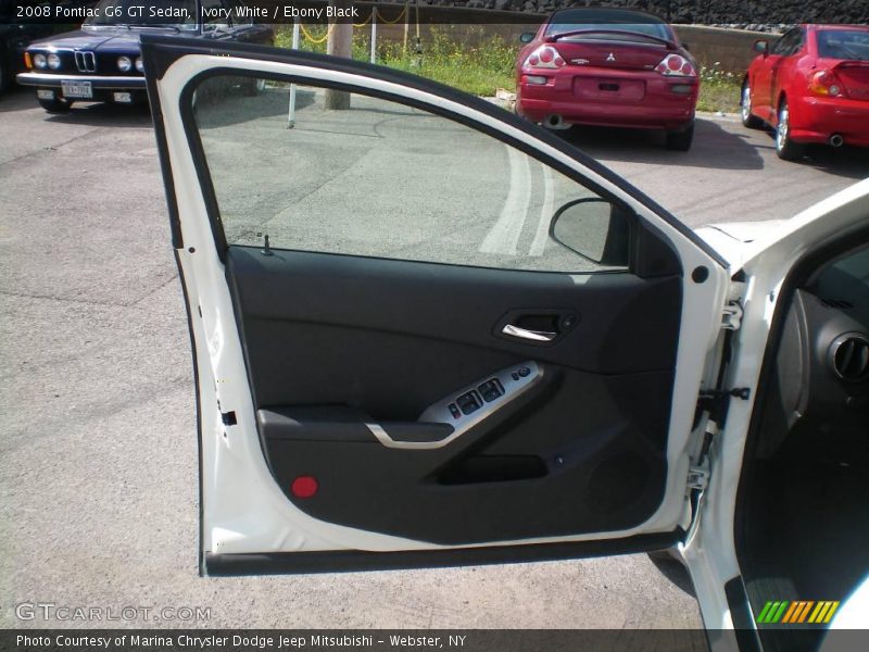 Ivory White / Ebony Black 2008 Pontiac G6 GT Sedan