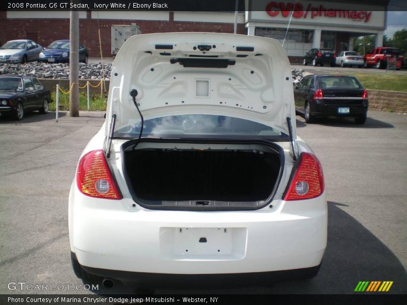 Ivory White / Ebony Black 2008 Pontiac G6 GT Sedan